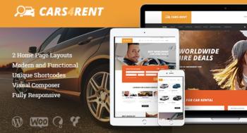 Cars4Rent - Auto Rental Taxi WordPress Theme